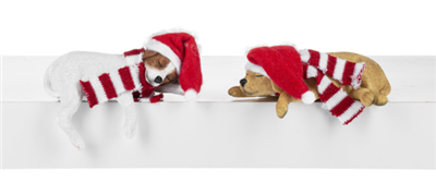 Comfy & Cozy Dog Shelf Sitters Figurines