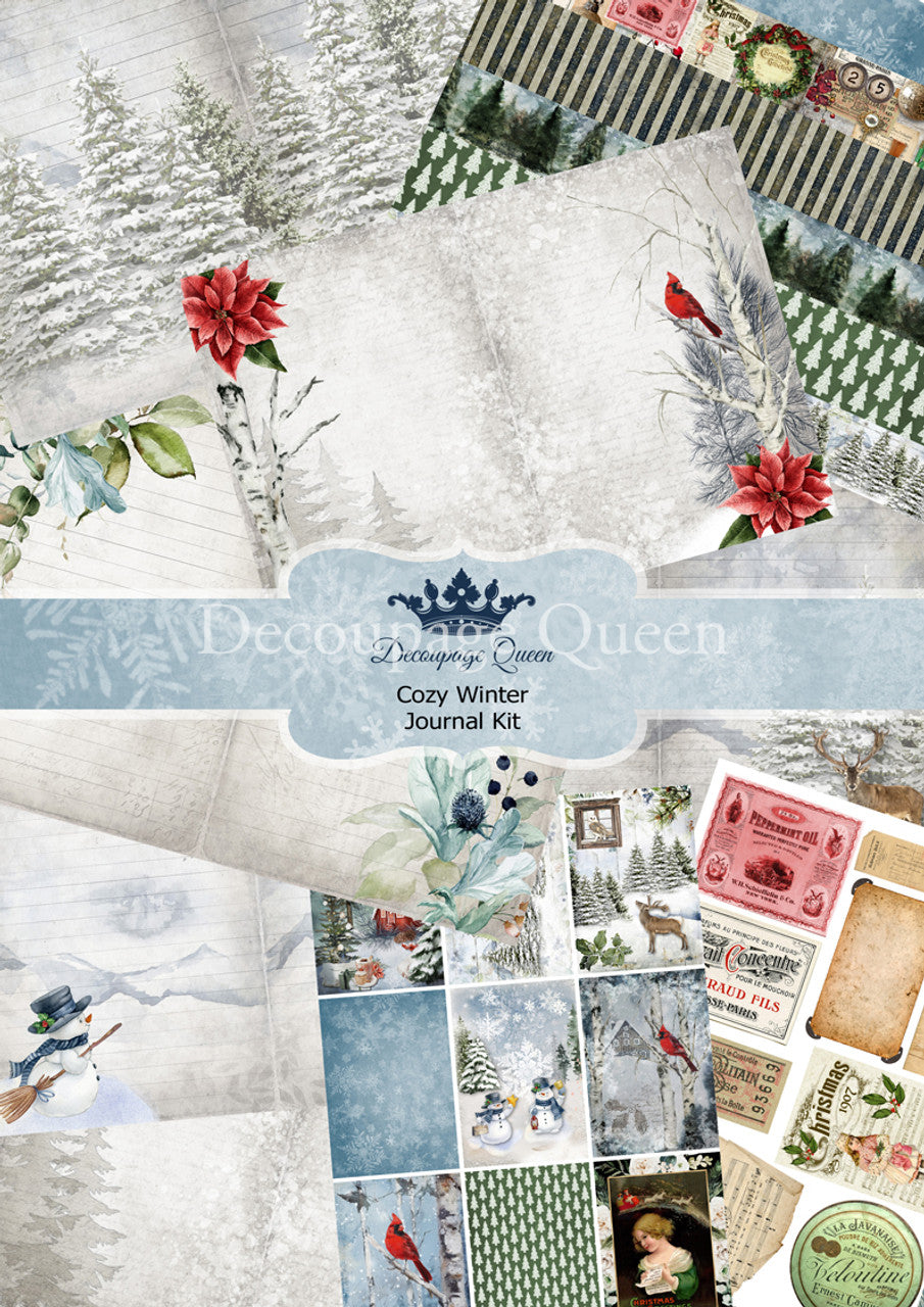 Decoupage queen : Cozy Winter Journal Pack