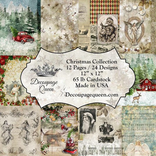 Decoupage Queen - Christmas Collection Scrapbook Set 6x6"