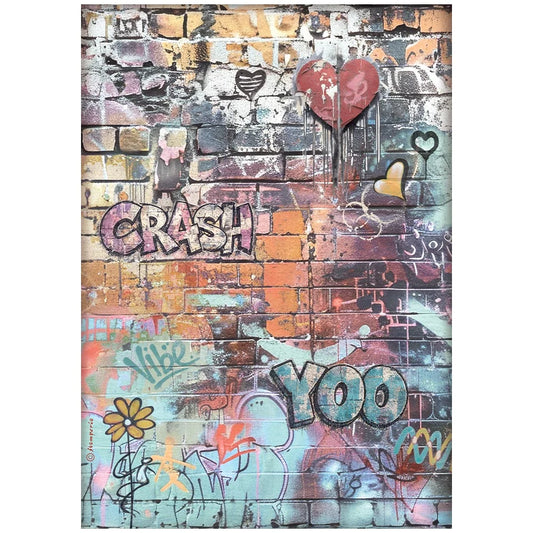 Stamperia Decoupage A4 Furry Friends 2  Graffiti