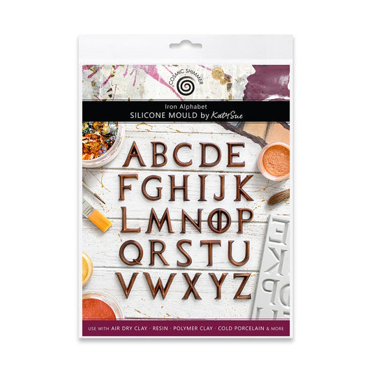 Cosmic Shimmer & Katy Sue - Iron Alphabet Silicone Mould