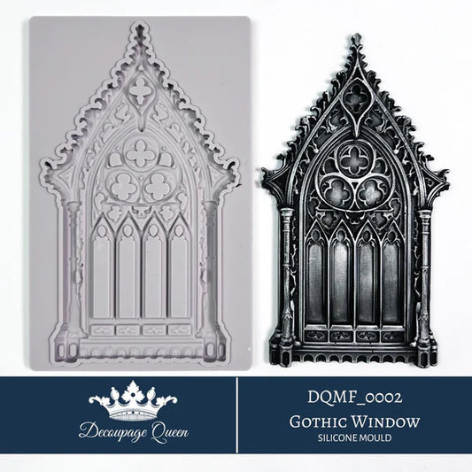 Decoupage Queen Gothic Window Silicone Mould - LIMITED EDITION