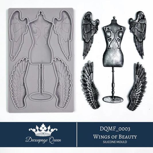 Decoupage Queen Wings of Beauty Silicone Mould - LIMITED EDITION