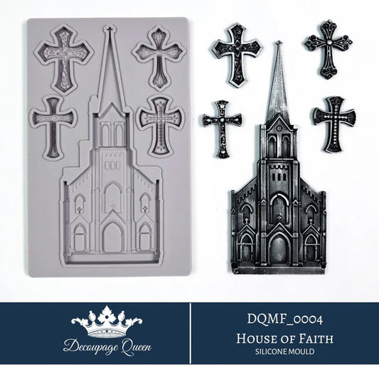 Decoupage Queen House of Faith Silicone Mould - LIMITED EDITION