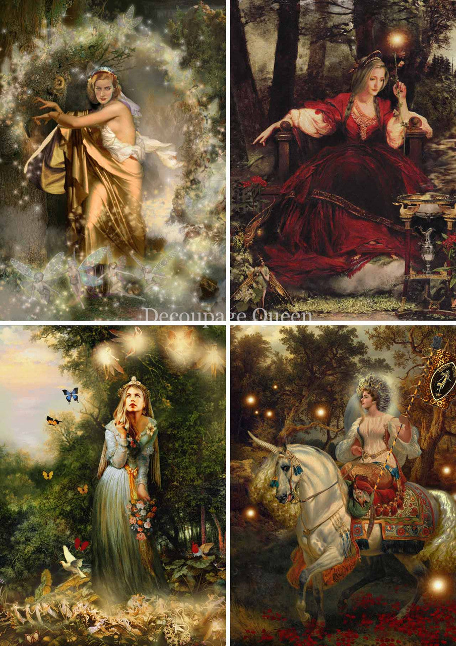 Decoupage Queen - Howard David Johnson - Woman of the Realm 5 sheets