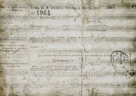 Decoupage Queen - Spring Stripes A4 Rice Paper