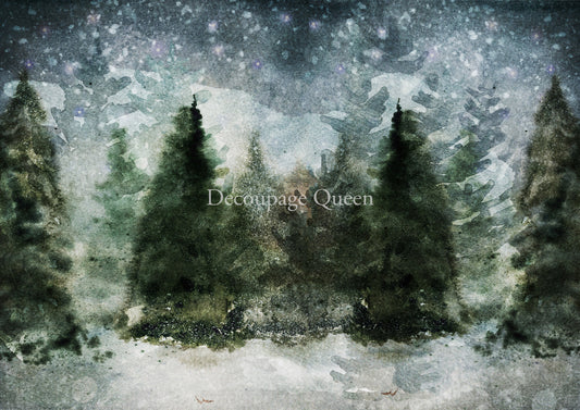 Decoupage Queen : Winter Trees