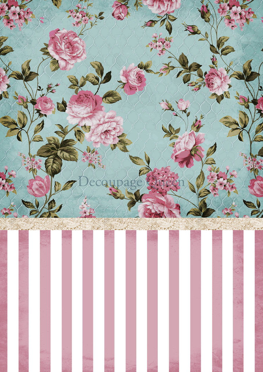 Decoupage Queen - Cottontail Background A3 Rice Paper