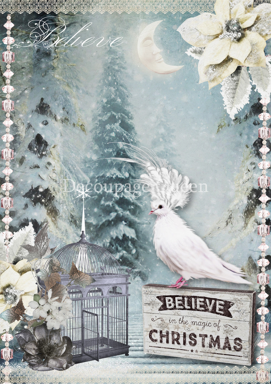 Decoupage Queen - Believe A4 8.5x11.7"