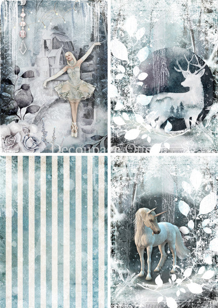 Decoupage Queen - Winter Fairy Tale Four Pack A4