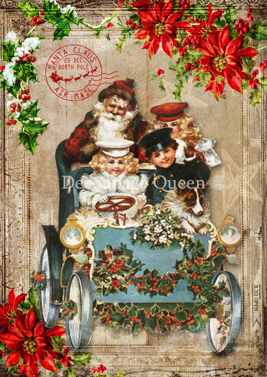 Decoupage Queen - Queen Holiday Stroll A2 16.5x23"