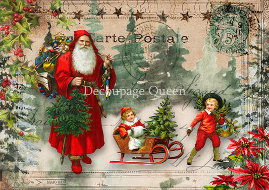 Decoupage Queen - Sleddin Rice Paper A2 16.5x23"