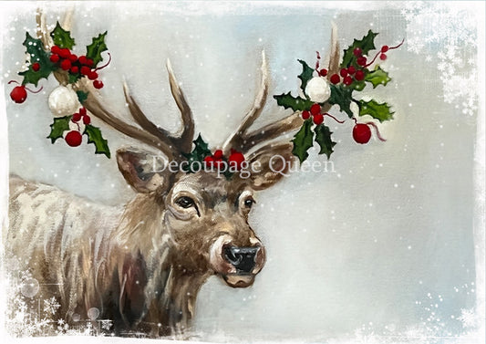 Theresa Rene Art Snowy Elk A1