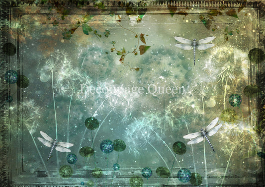 Decoupage Queen A4 Dandelion Wishes