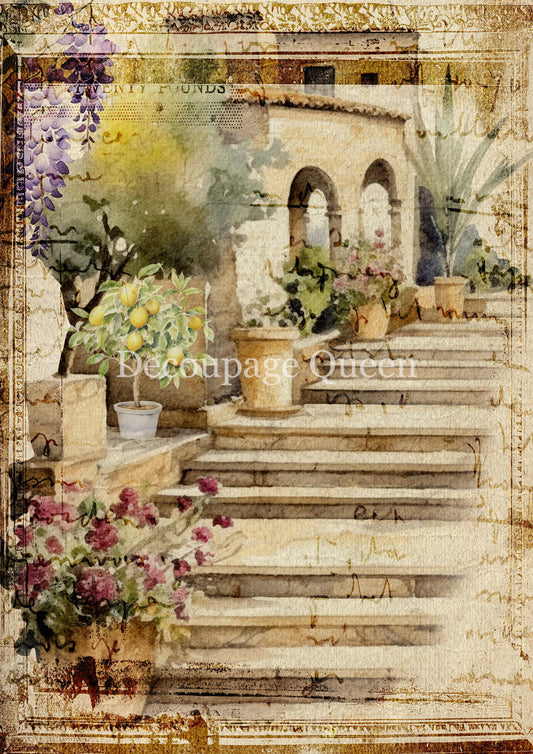 Decoupage Queen A4 Villa Steps