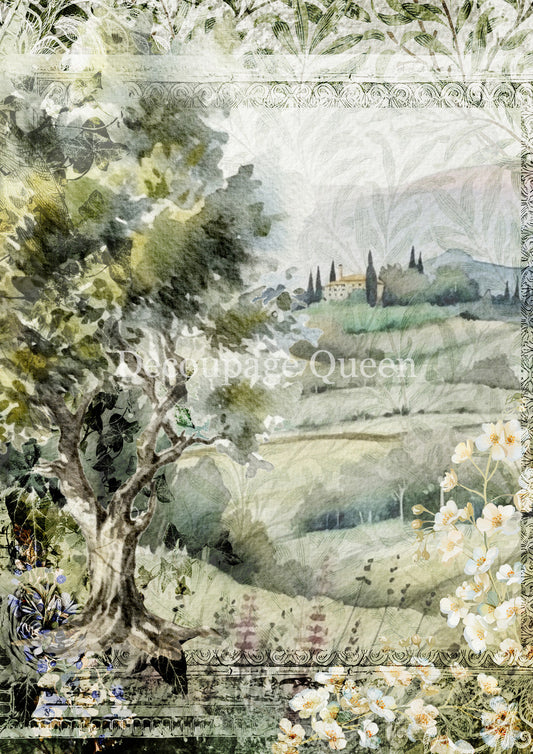 Decoupage Queen Italian Vineyard A4