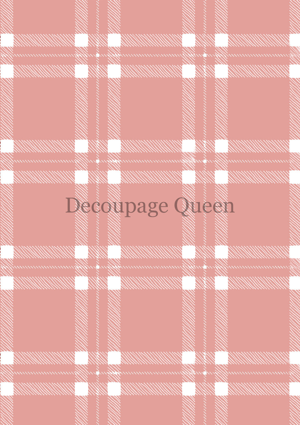 Decoupage Queen - Summer 2025 Pink Christmas in July - Pink Plaid A4 & A3