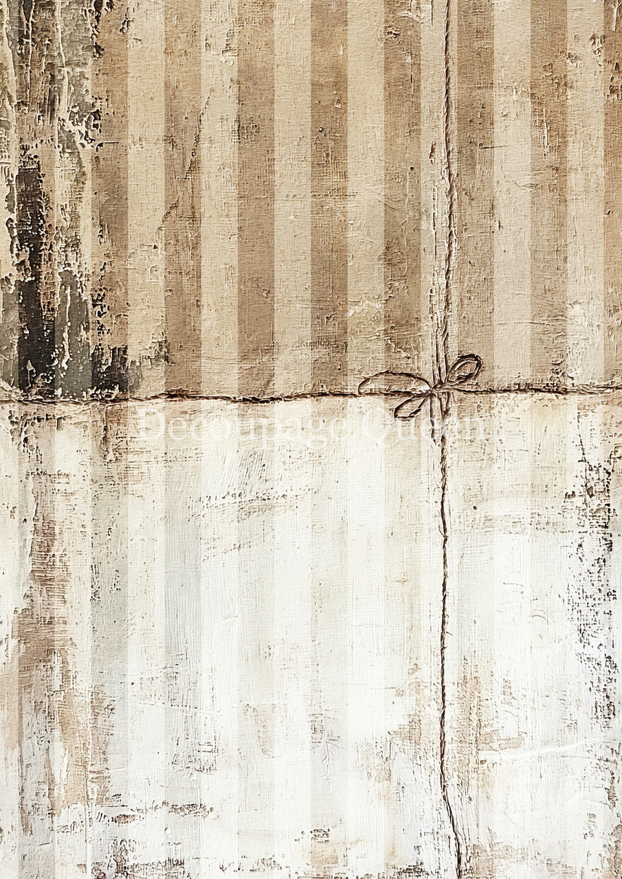 Decoupage Queen - Cottage Stripes Rice Paper A4, A3