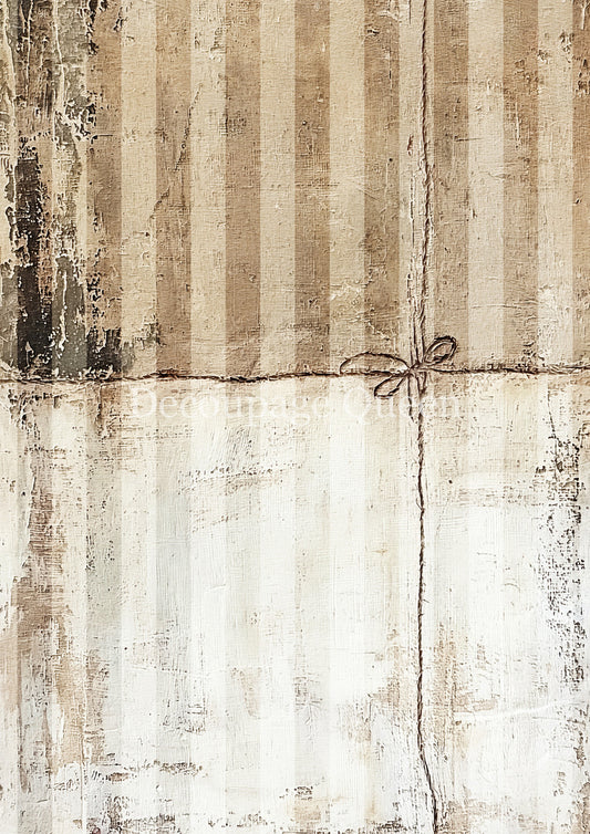 Decoupage Queen - Cottage Stripes Rice Paper A4, A3