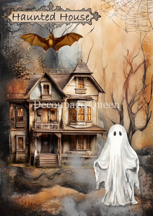 Decoupage Queen - Haunted Homecoming Rice Paper A4, A3