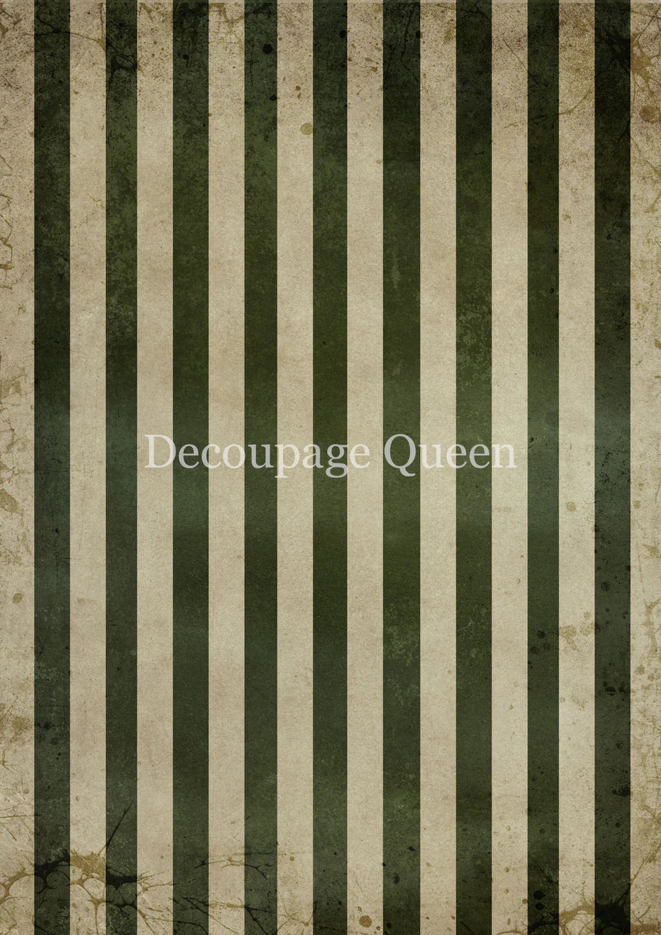 Decoupage Queen - Mossy Stripes Pack Rice Paper A4, A3