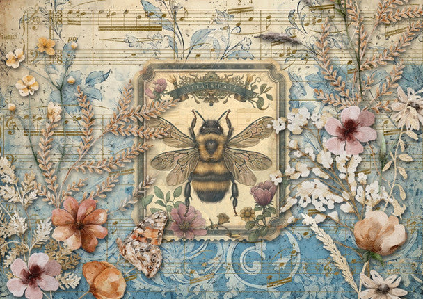 Decoupage Queen - Iveta Ziedina, Bee Friend A4 & A3 Rice Paper