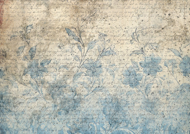 Decoupage Queen - Iveta Ziedina, Vintage Blue A4 & A3 Rice Paper