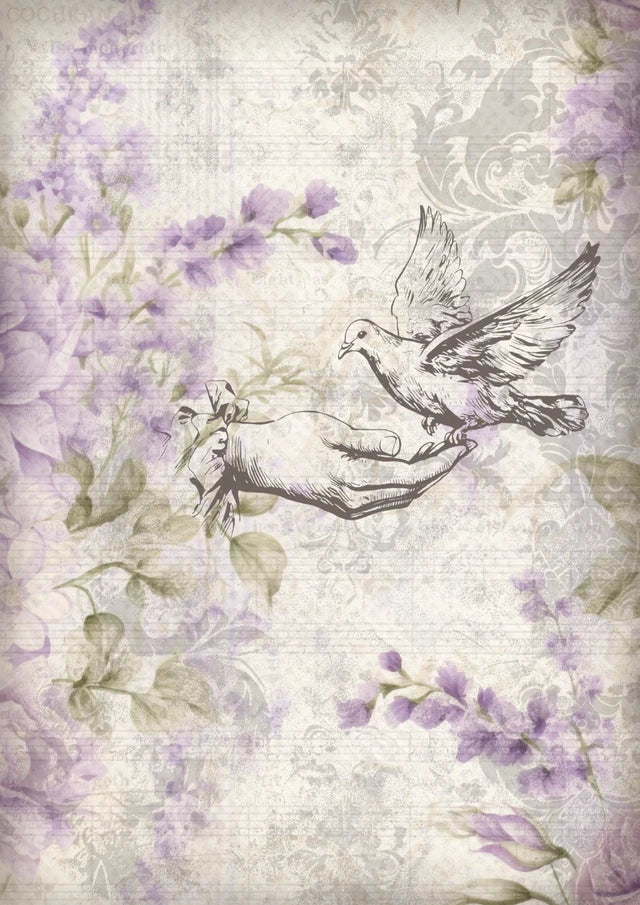 Decoupage Queen - Iveta Ziedina, Dove A4 & A3 Rice Paper