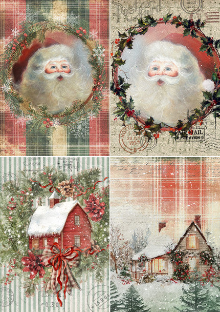 Decoupage Queen - Ellen J Goods, Woodland 4 Pack A4 & A3 Rice Paper