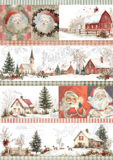 Decoupage Queen - Ellen J Goods, Winter Collage A4 & A3 Rice Paper