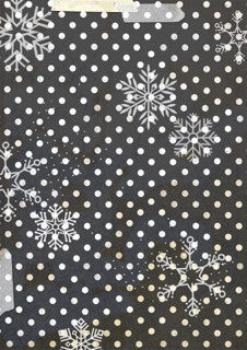 Decoupage Queen - Ellen J Goods, Snowflake Dot A4 Rice Paper