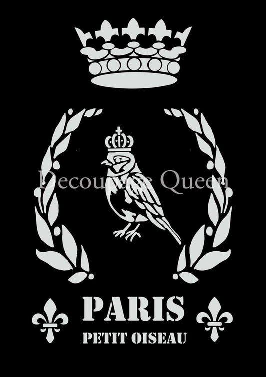 Decoupage Queen - Little Bird Stencil