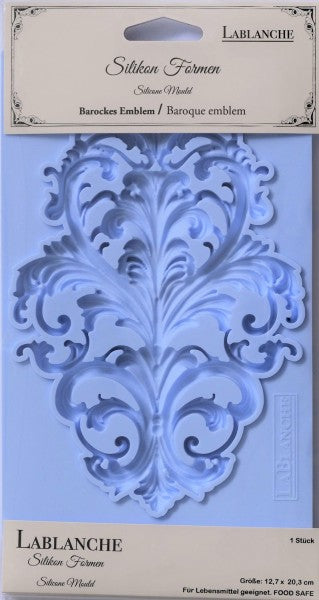 Lablanche Silicon Mould - Baroque Emblem