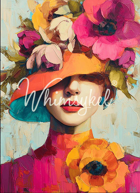 Whimsykel Designs : Decoupage Paper : Derby Diva 21x29"