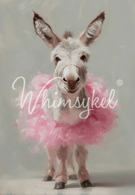Whimsykel Designs : Decoupage Paper : Donkey Dance 21x29"