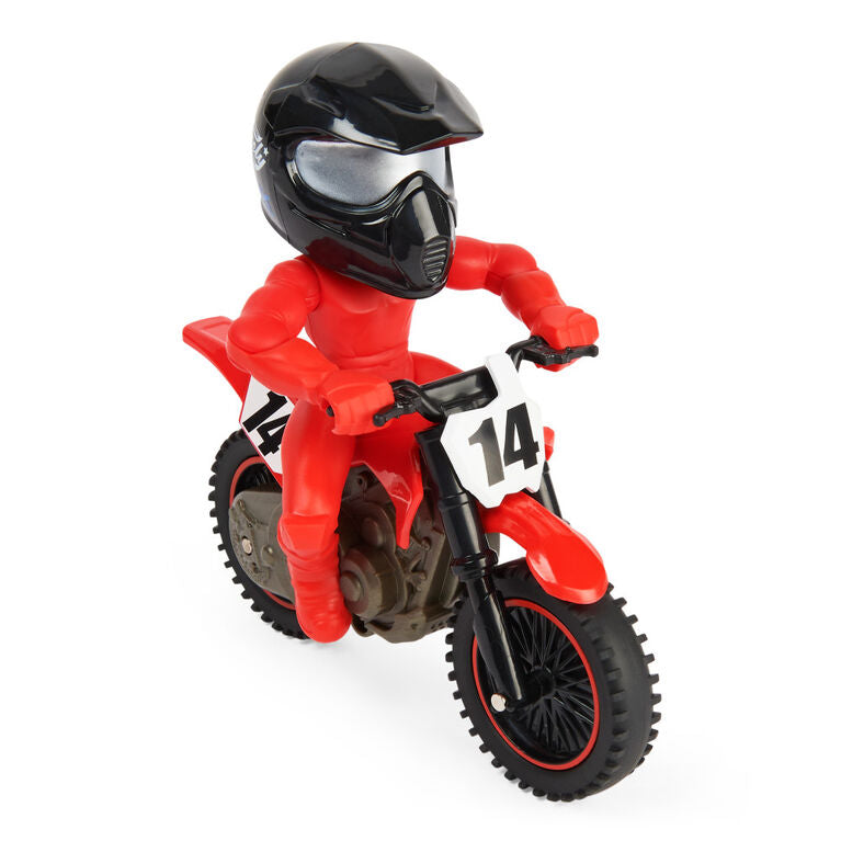 Supercross Race and Wheelie Bike Collector Motorcycle 1:18 scale