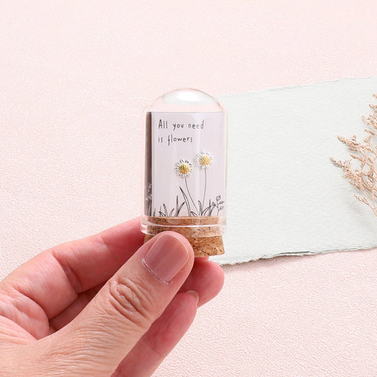 All You Need Is Flowers Earrings Silver/Gold