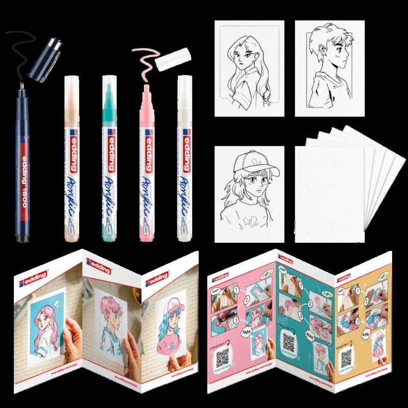 Edding : Creative Set - Manga 15pc