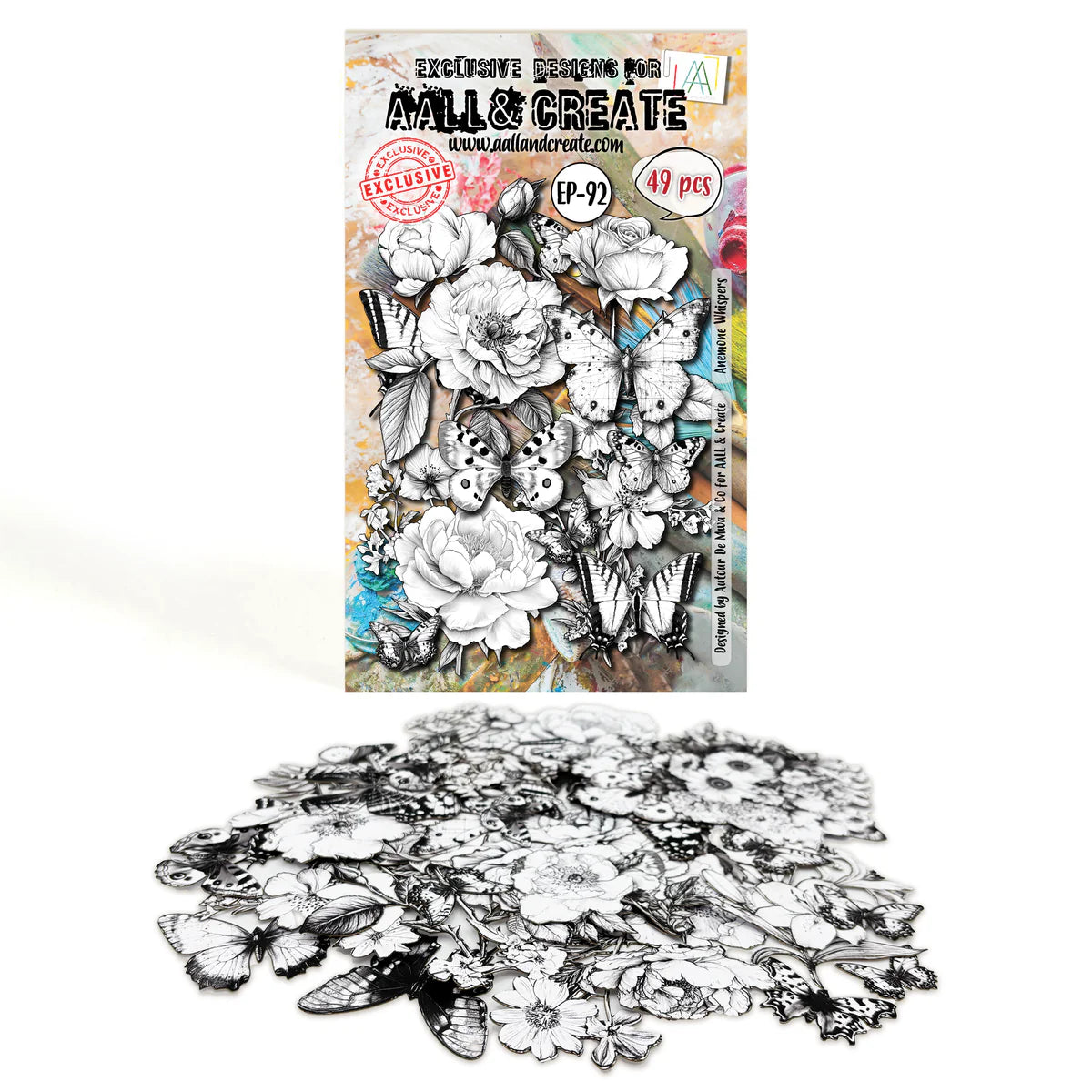 AALL & Create - A6 Ephemera Die Cuts - Anemone Whispers