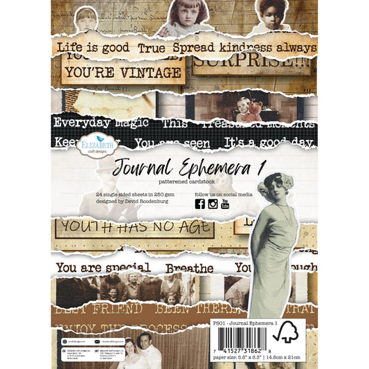 Elizabeth Craft Designs Journal Ephemera 1