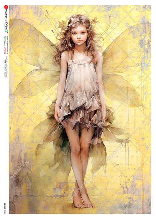 Paper Designs - Fairy with Flower Crown A4 Rice Paper