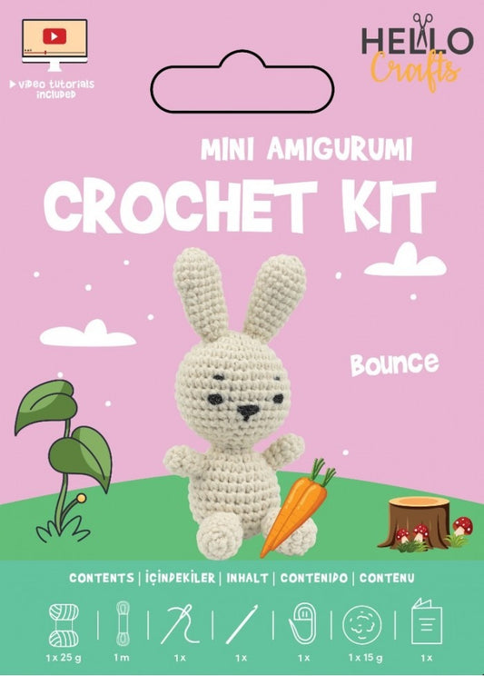 Hello Crafts - Mini Amigurumi Crochet Kit - Bounce