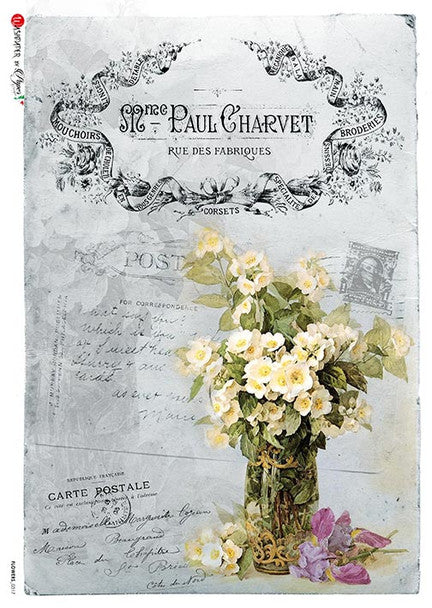 Paper Designs - Flowers_0317 A4 Rice Paper