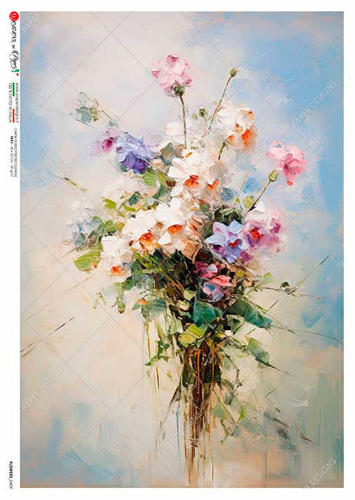 Paper Designs - Spring Bouquet Rice Paper A3