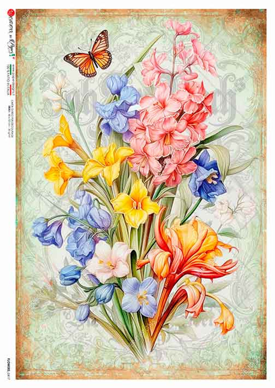 Paper Designs : Spring Wildflower Bundle Rice Paper A4