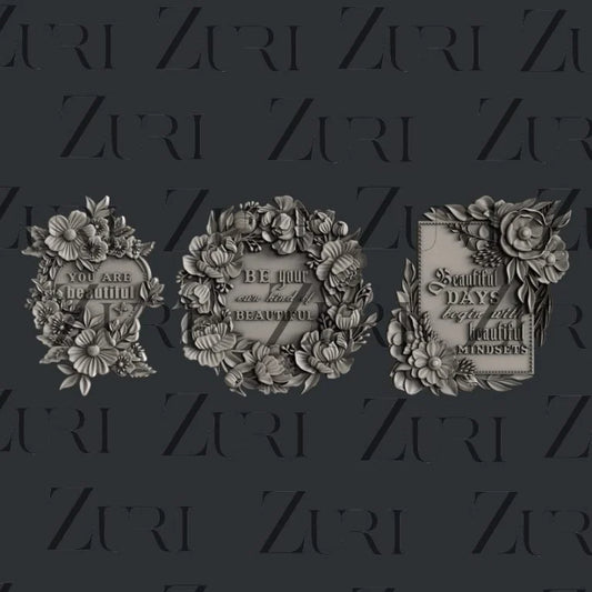 Zuri Designs Inc: Floral Frames