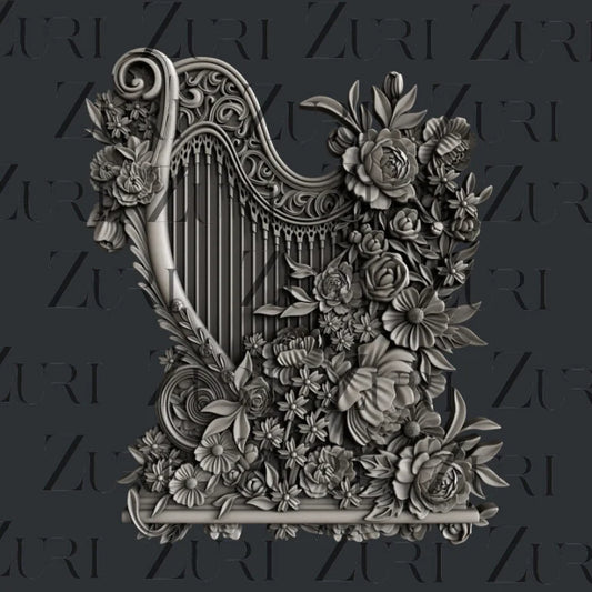 Zuri Floral Harp Mould