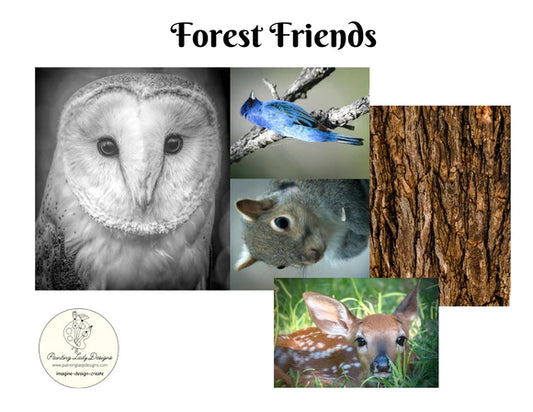 Painting Lady Designs : Forest Friends Decoupage Pack