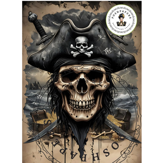 Posh Papers - Jolly Roger 53x73 cm