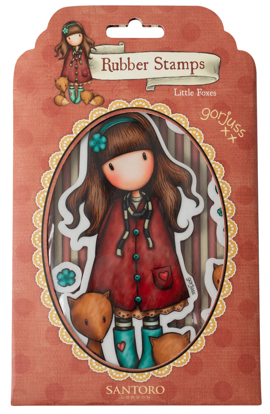 Rubber Stamp Little Foxes Santoro
